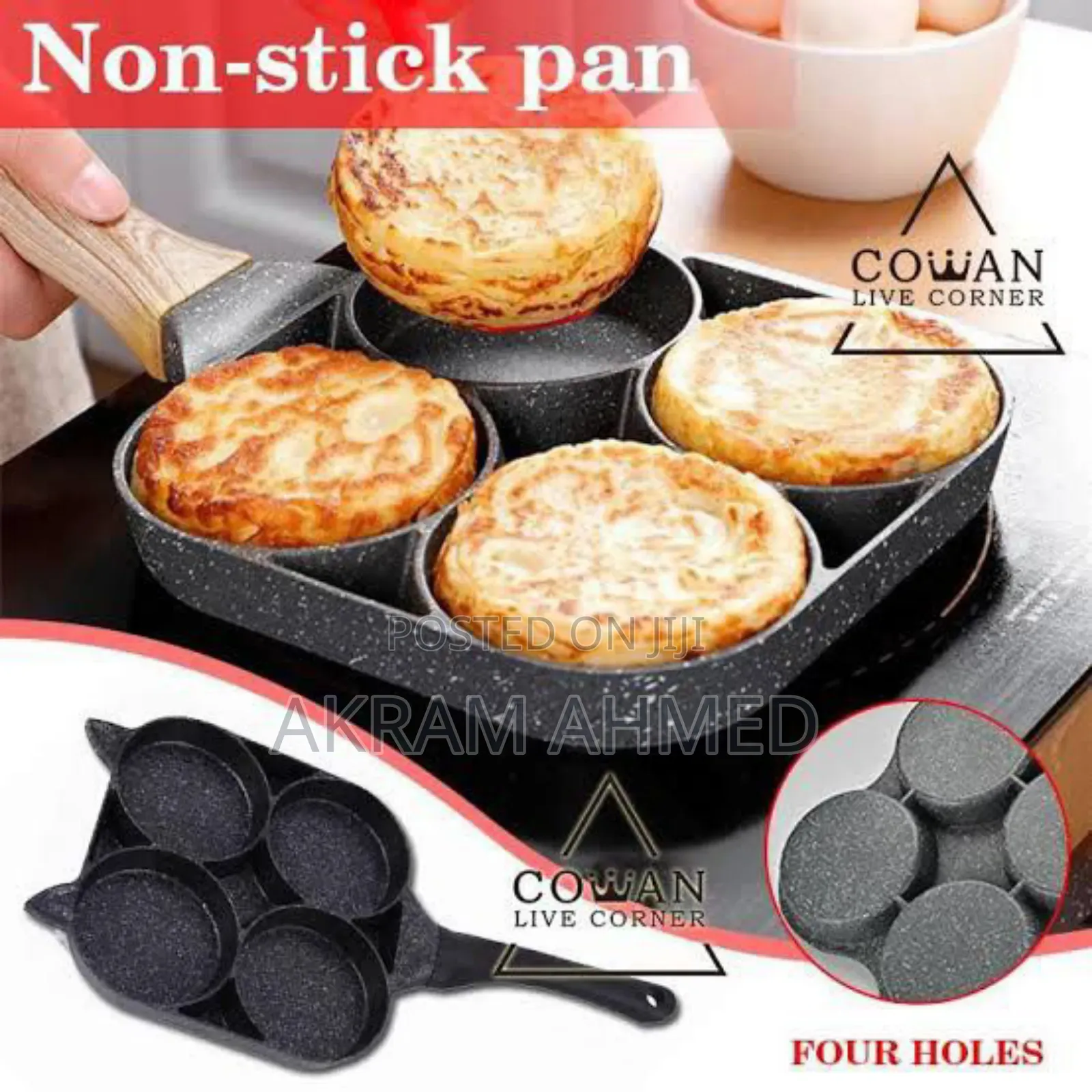 4 in 1 Flat Bottom Omelette Egg Pan