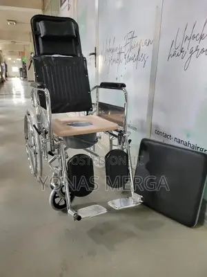 Reclining Wheelchair W/Commode Open Posņ Wheel Width In:26"