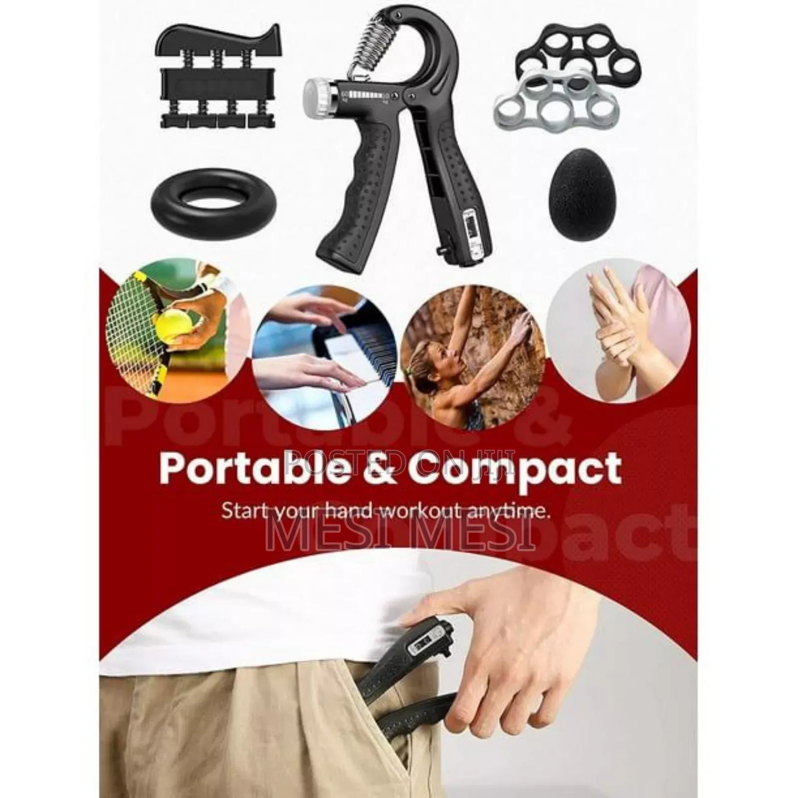 5pcs Hand Grip Strengthener Set