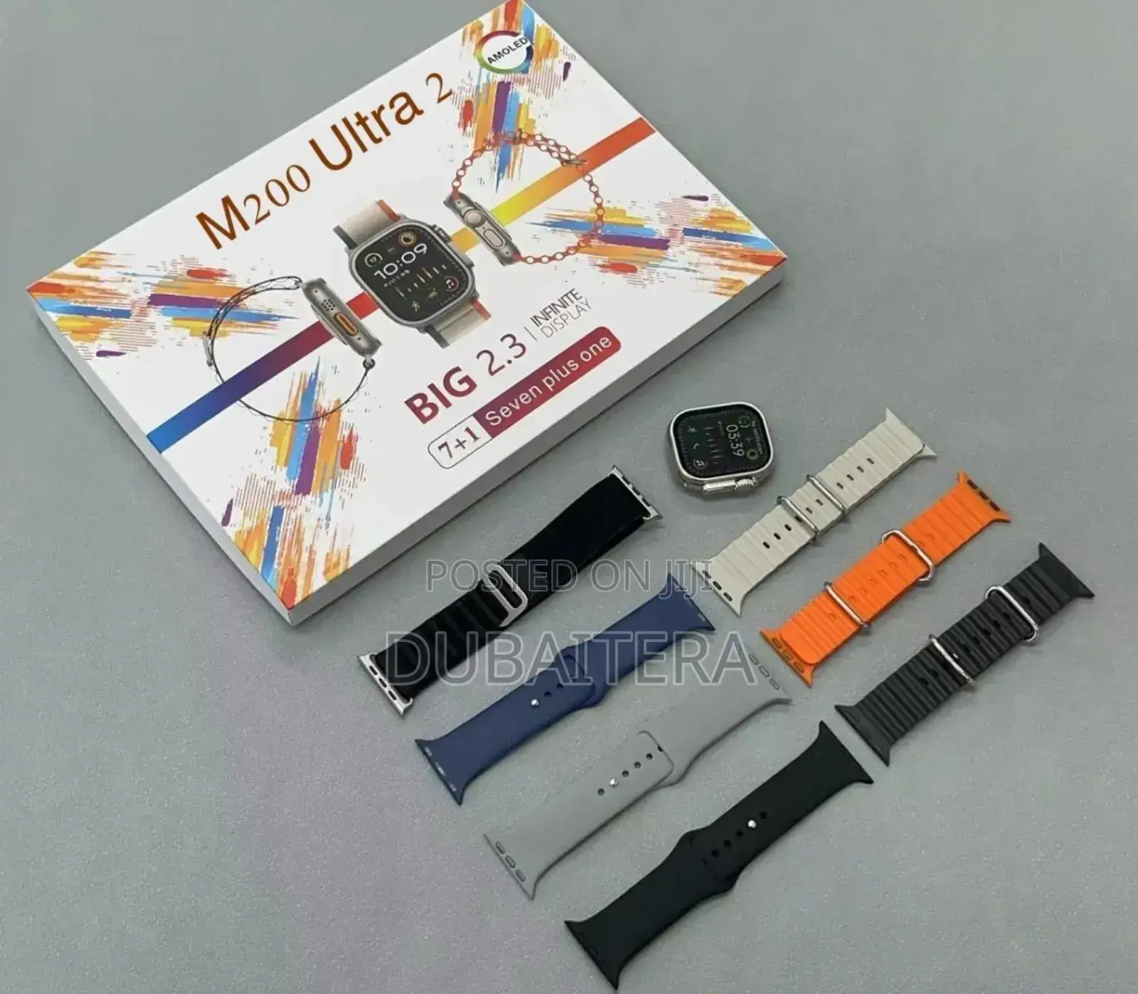 Ultra- Smartwatch 2.1 Inch Series-8 7 Straps Waterproof