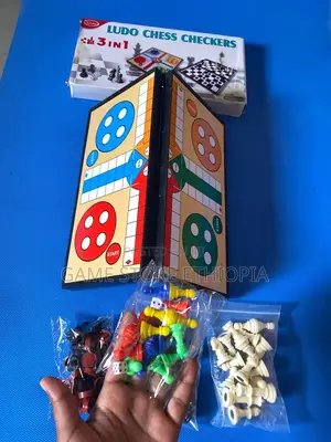 Ludo Game for Adults and Kids, 3in1 Game , Board Games