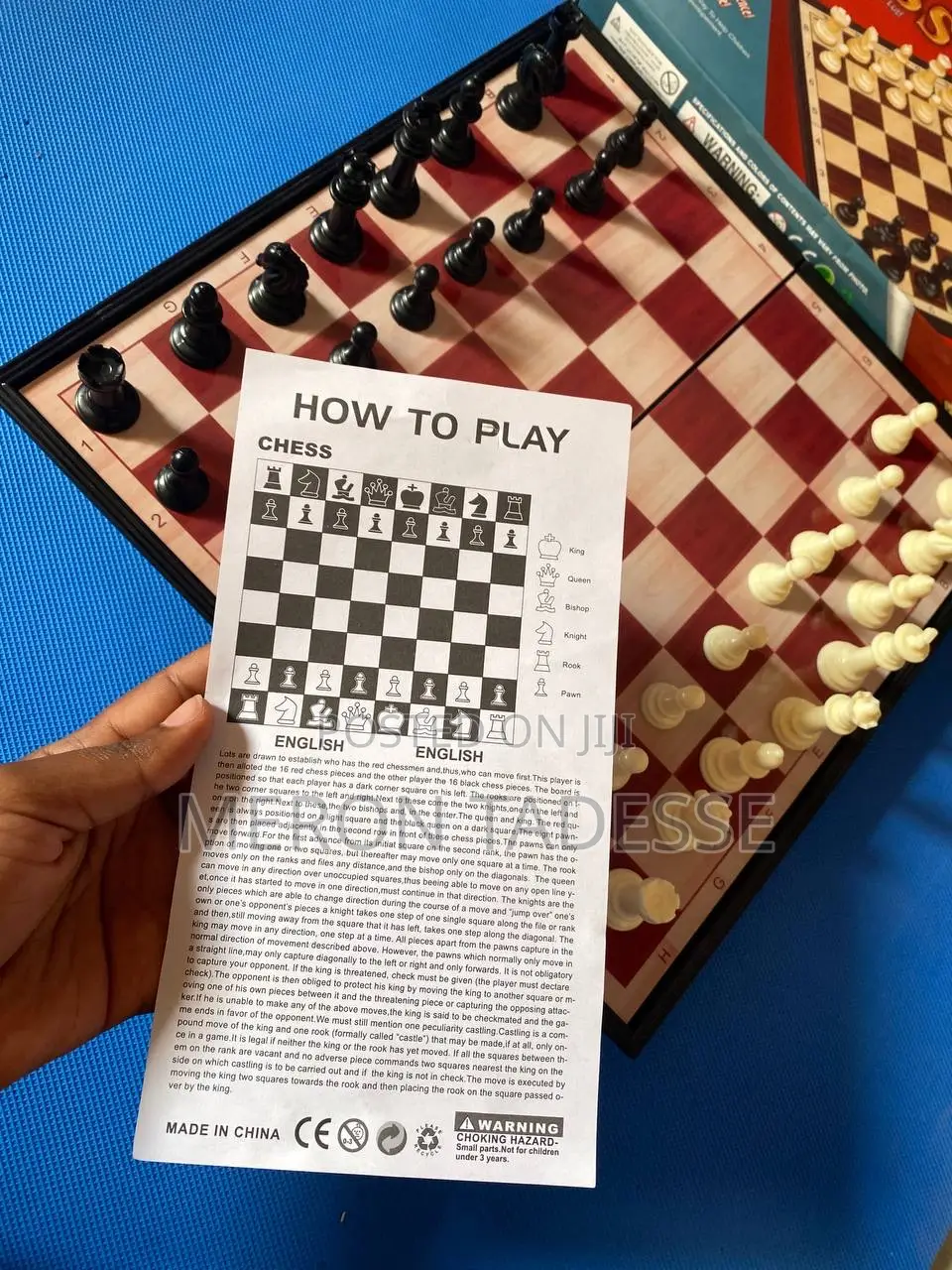 Magnetic Chessboard Size 33 Cm X 33cm ቼስ ጨዋታ ማግኔት ቼስቦርድ