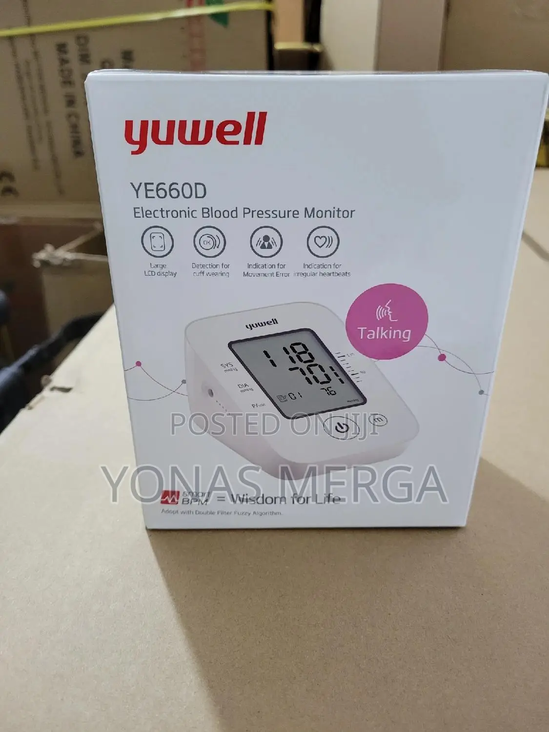 Digital Blood Pressure Machine Display Type:LCD
Brand:YUWELL