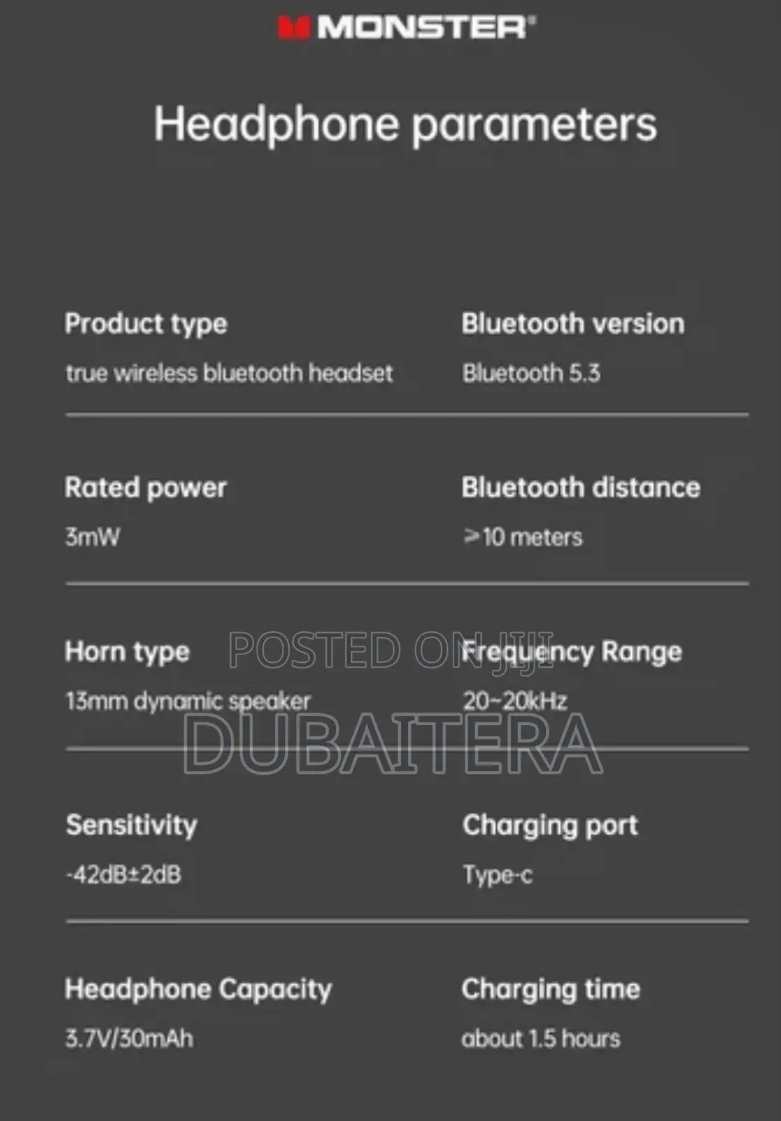 Original Monster TWS Earbuds Noise Reduction Low Latencymic