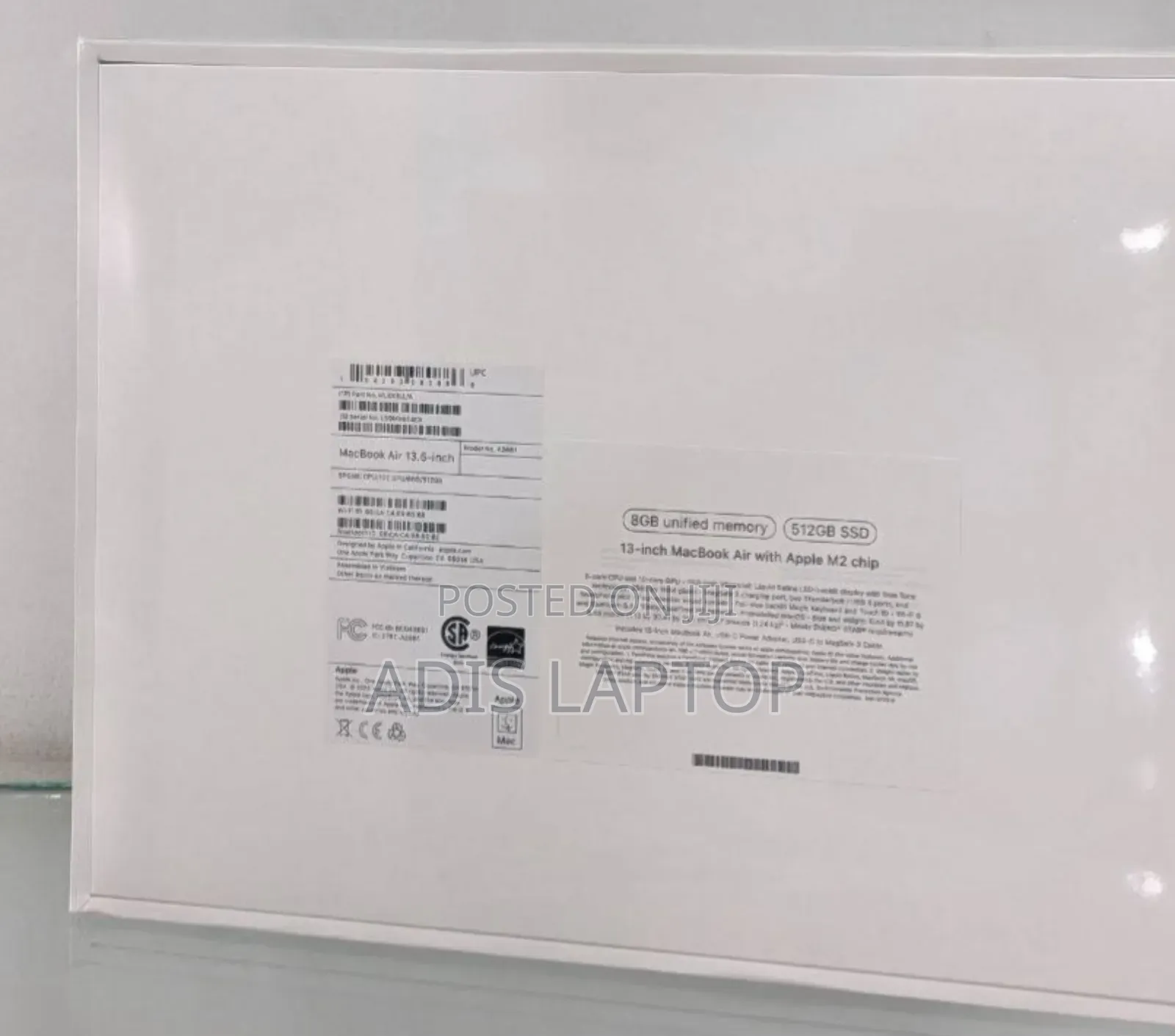 New Laptop Apple MacBook Air 2022 M2 8GB Apple M2 SSD 512GB