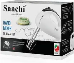 Saachi 7-Speed Hand Mixer, White, NL-HM-4167