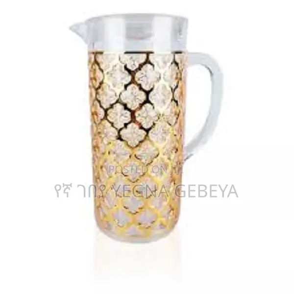 Luxury Golden Pattern Water Jugs With Cup