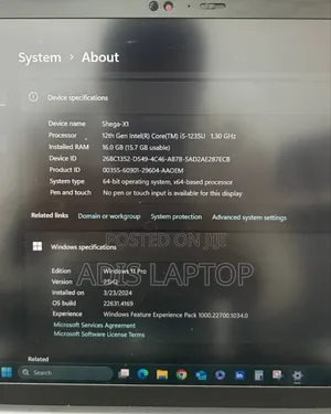 New Laptop Lenovo ThinkPad X1 Carbon 16GB Intel Core I5 SSD 512GB