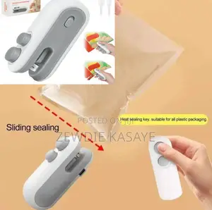 Photo - Portable Mini Sealing Machine 2 በ 1 ለቤት የሚሆን የላስቲክ ማሸጊያ