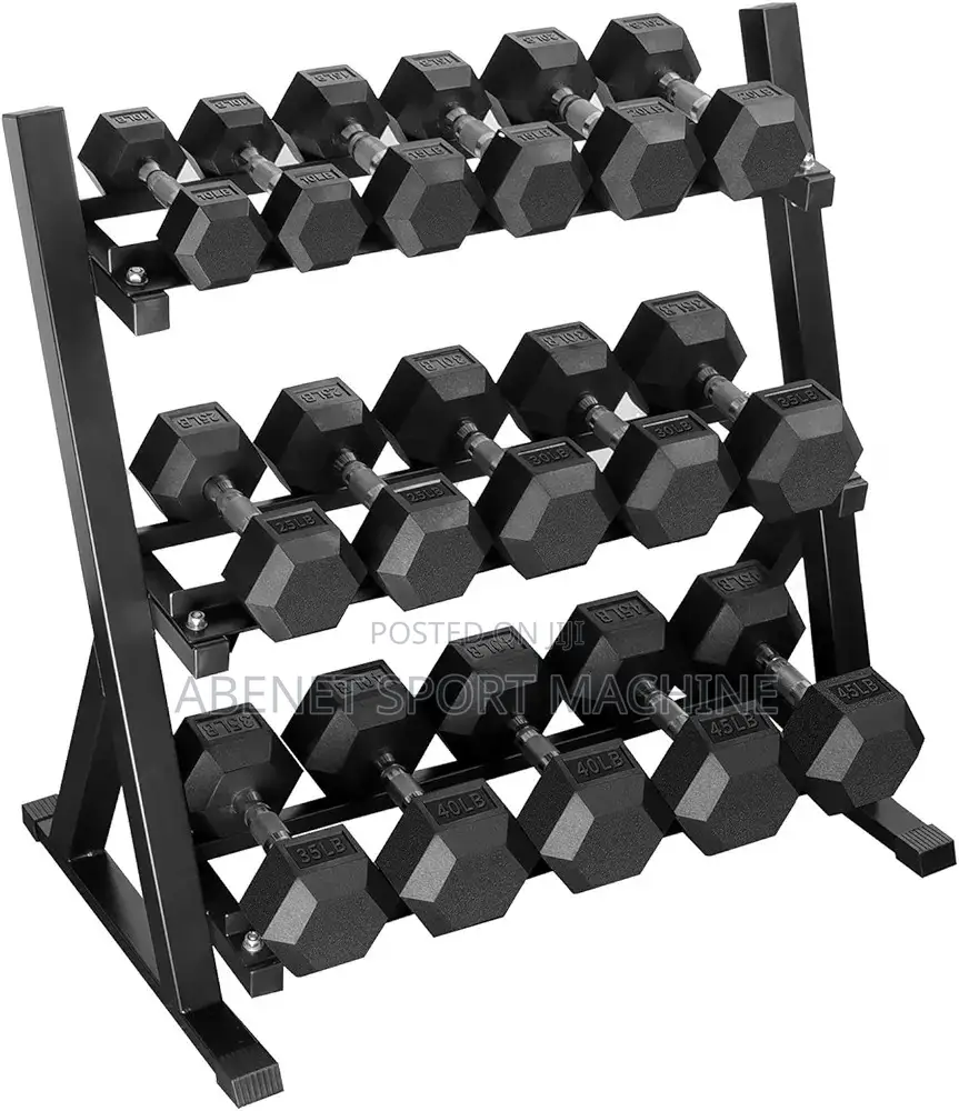 ዘመናዊ Hexagonal Dumbbells ከ5-40ኪሎ