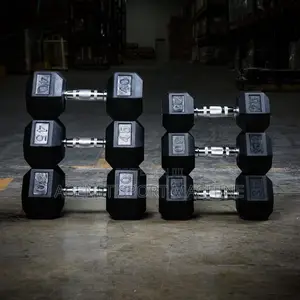 Photo - ከ5-40ኪሎ የሚያገኙት Hexagonal Dumbbells
