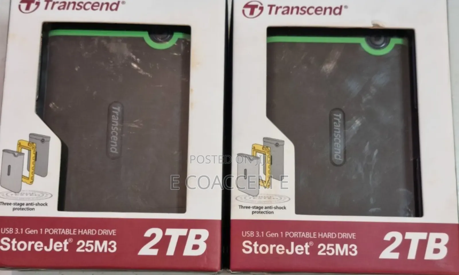 Brand New Transcend Portable Hard Drive Storejet 25M3