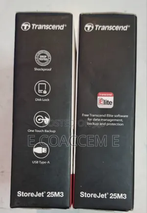Brand New Transcend Portable Hard Drive Storejet 25M3