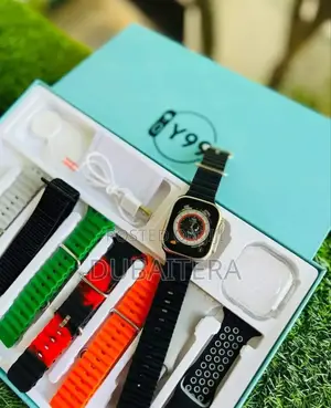 Original Ultra-2 10 in 1 Smart Watch With Cover 8 Straps