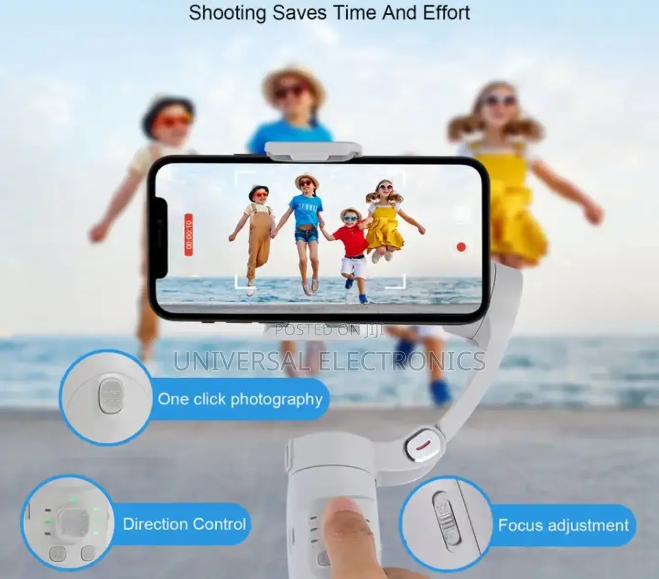 Handheld 3-Axis Gimbal Stabilizer + Tripod