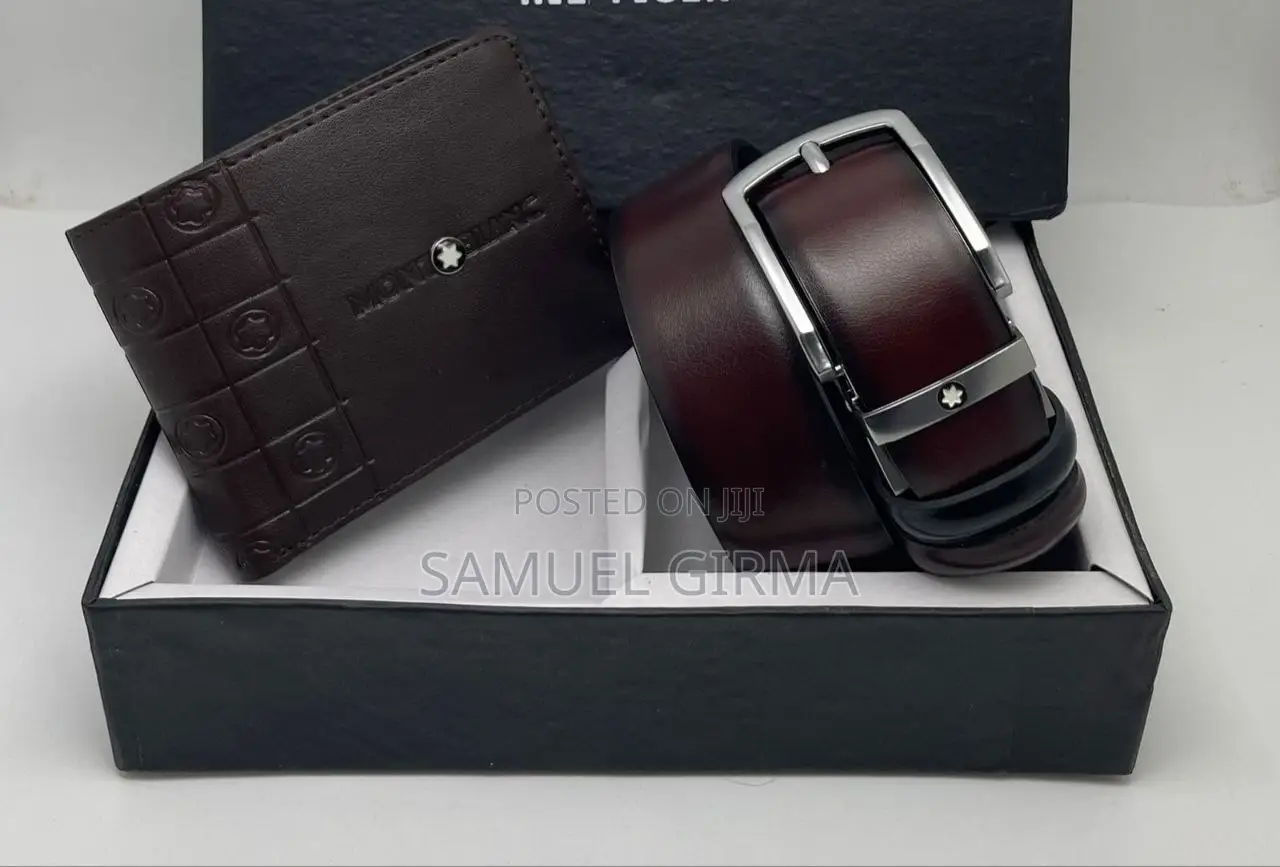 International Brands Wallet +Belt Combo