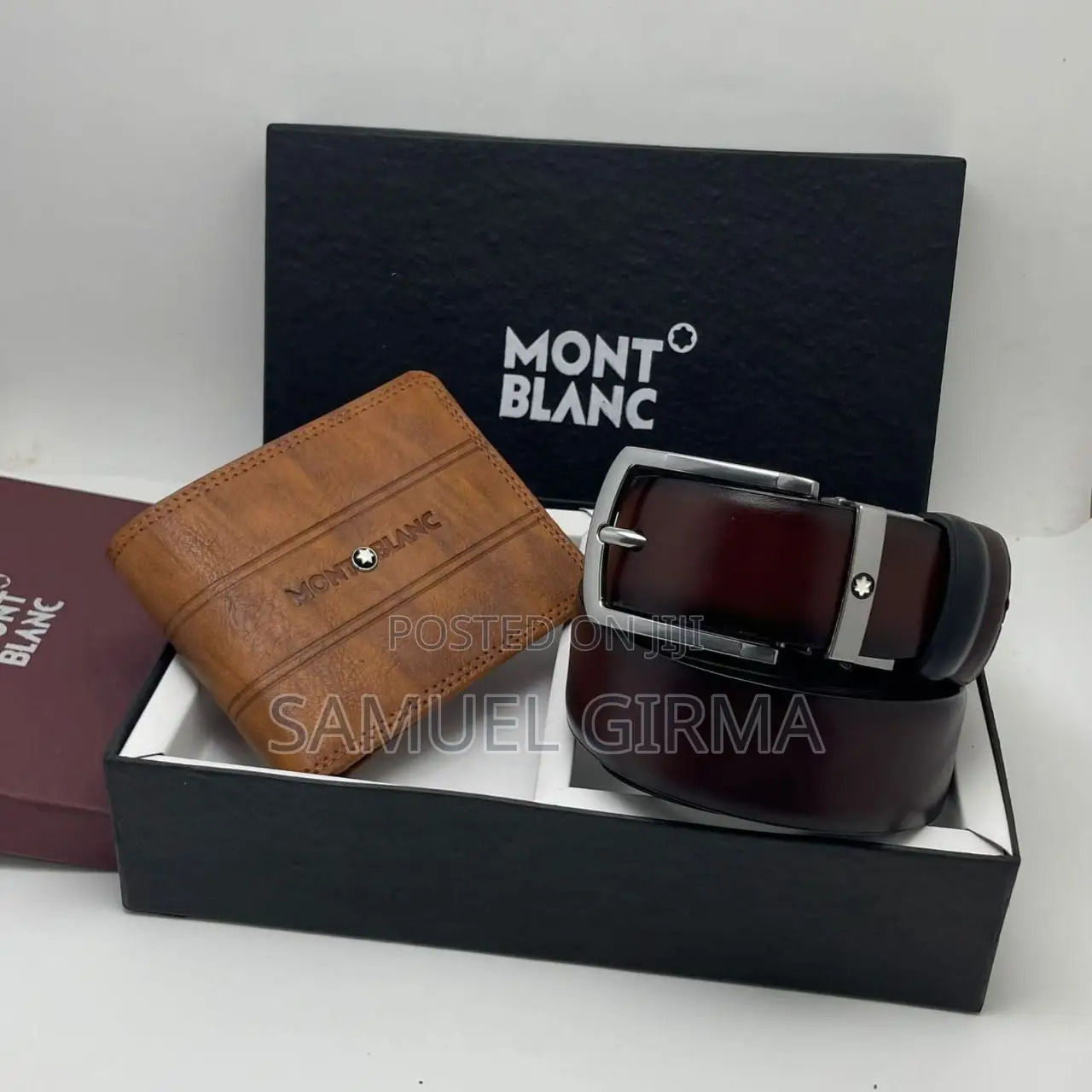 International Brands Wallet +Belt Combo