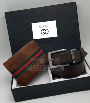 International Brands Wallet +Belt Combo