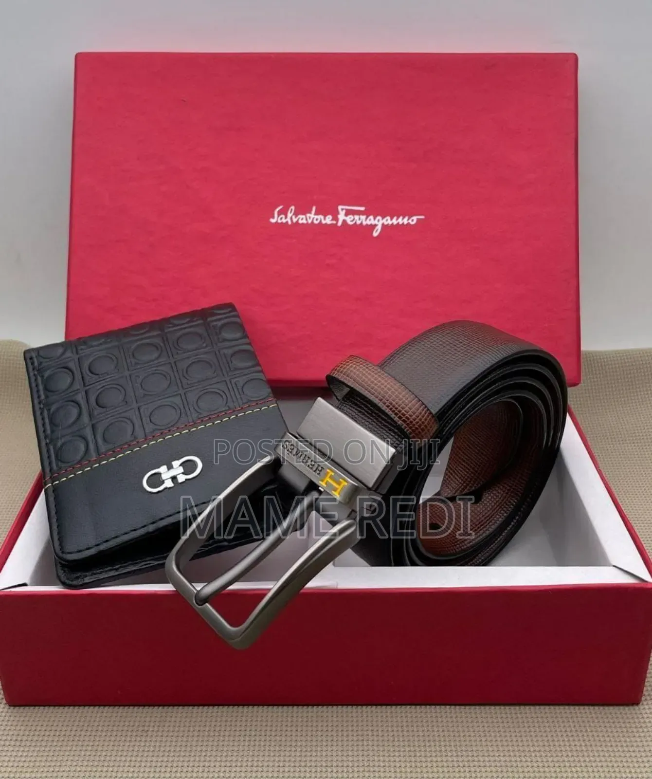 International Brands Wallet +Belt Combo