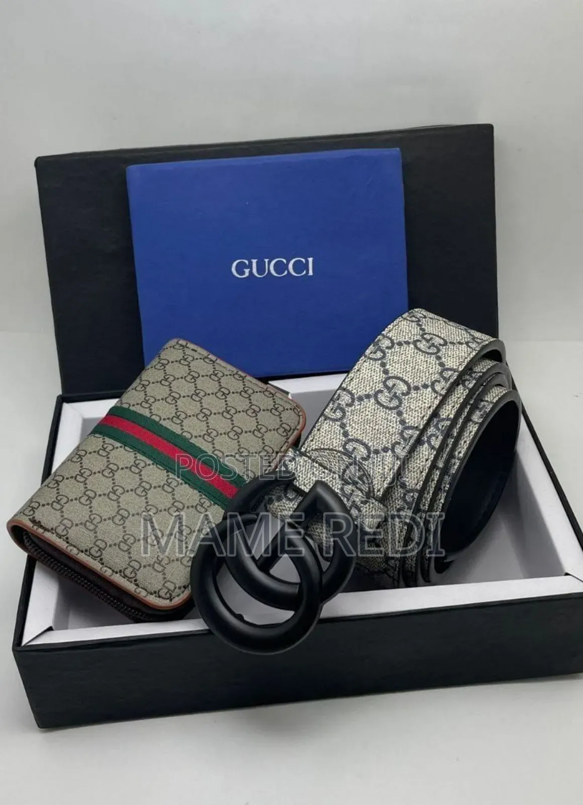 International Brands Wallet +Belt Combo