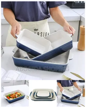 Photo - Multipurpose Ceramic Bakeware Trio Set for Home Cooks