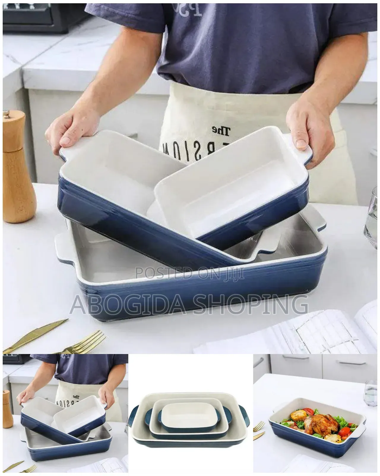 Heat-Resistant Porcelain Baking Dish Set