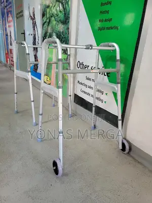 Photo - Walker HOSPISAFE Premium Double Bar Folding Patient Walker