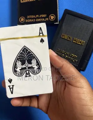 "የሚታጠብ የፕላስቲክ ካርታ Original Plastic Playing Cards From Usa!