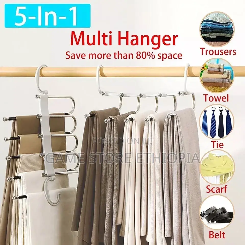 Hang 5 Trousers in the Space of One! Get Organized!