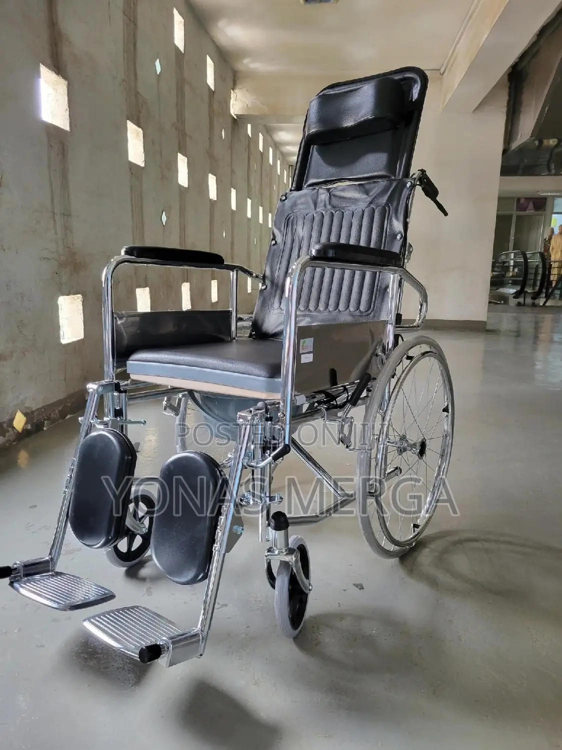 WEHQ Self Propelled Wheelchair With Backrest Fold Wheelchair