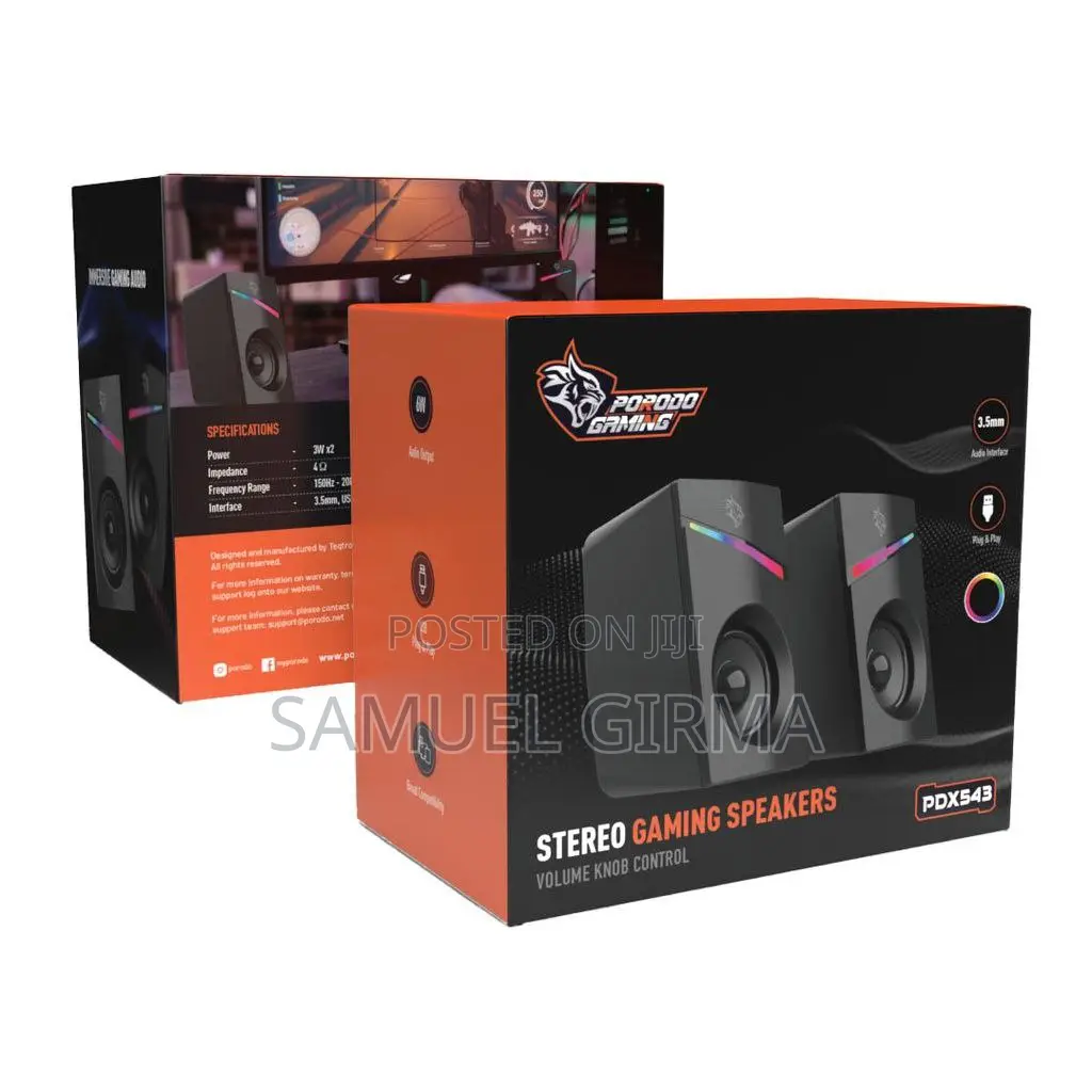 Porodo Gaming Stereo Speakers Original
