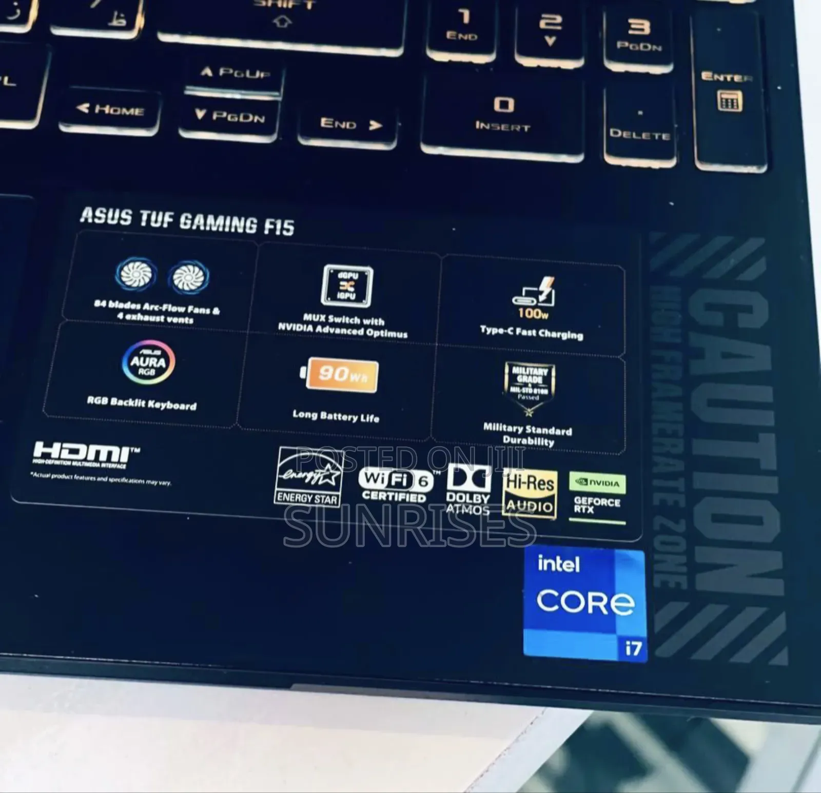 New Laptop Asus TUF Gaming A15 16GB Intel Core I7 SSD 1T