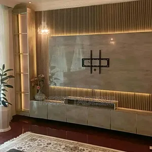 Wall Tv Stand ፅድት ብሎ የተሠራ