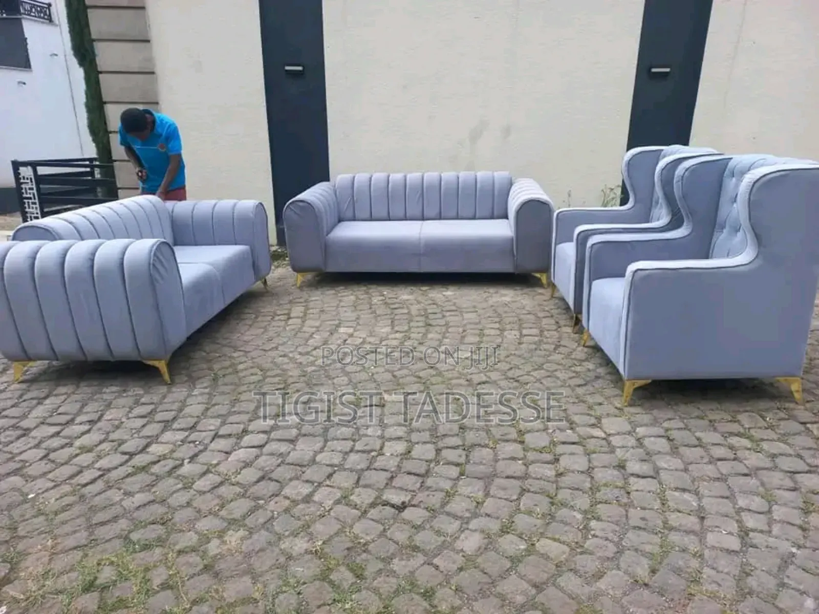 Sofa 7ሰው የሚያስቀምጥ ፅድት ብሎ የተሠራ