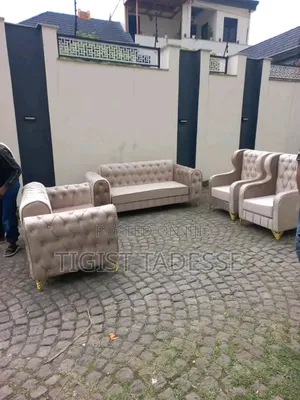 Sofa 7ሰው የሚያስቀምጥ ፅድት ብሎ የተሠራ