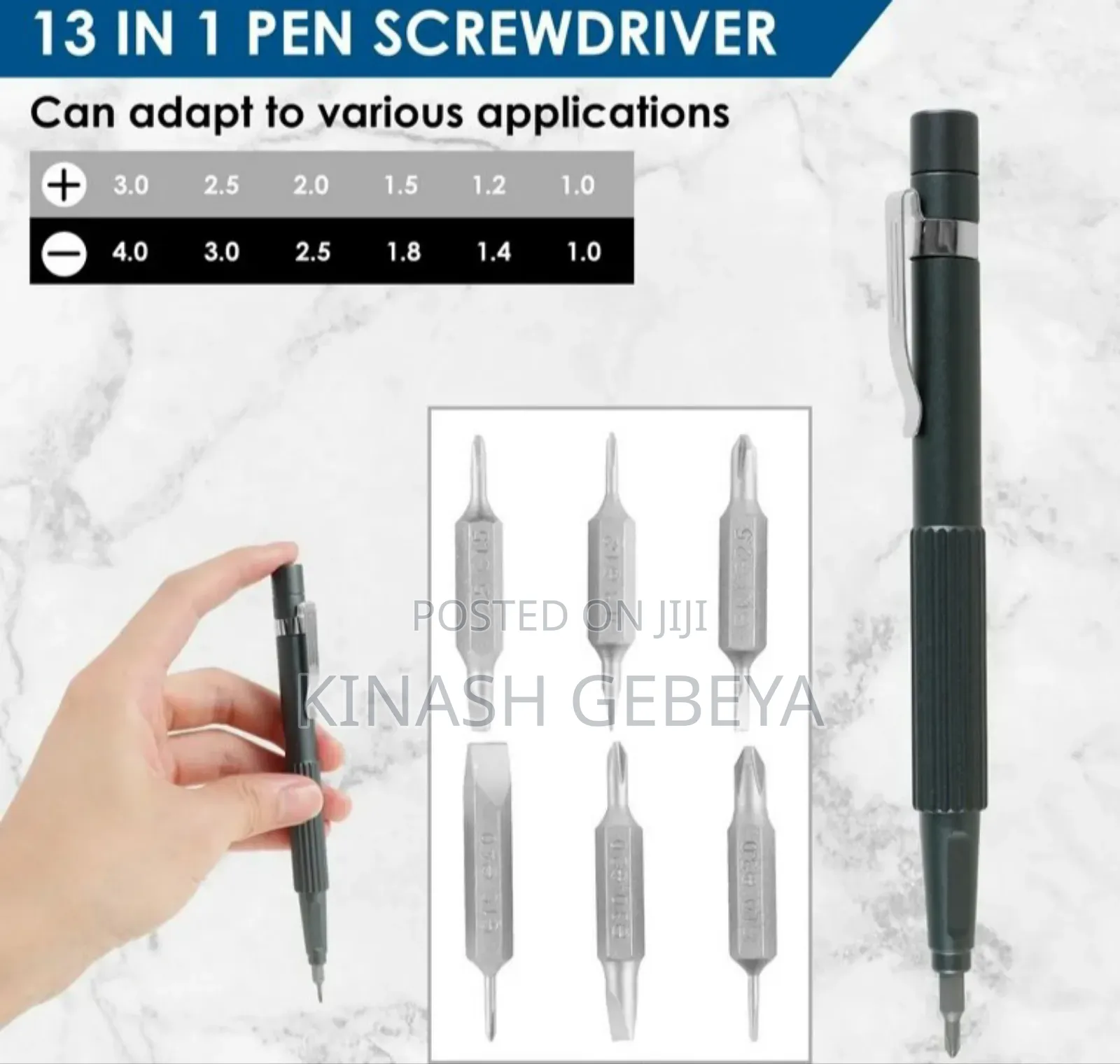 13 in 1 Pen Screw Driver(13 በ 1 መፍቻ)