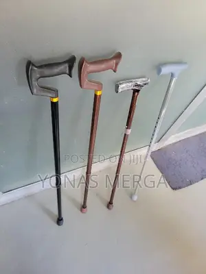 Photo - Walking Stick Support Cane, Aluminium W/ Ergogrip,Right Hand