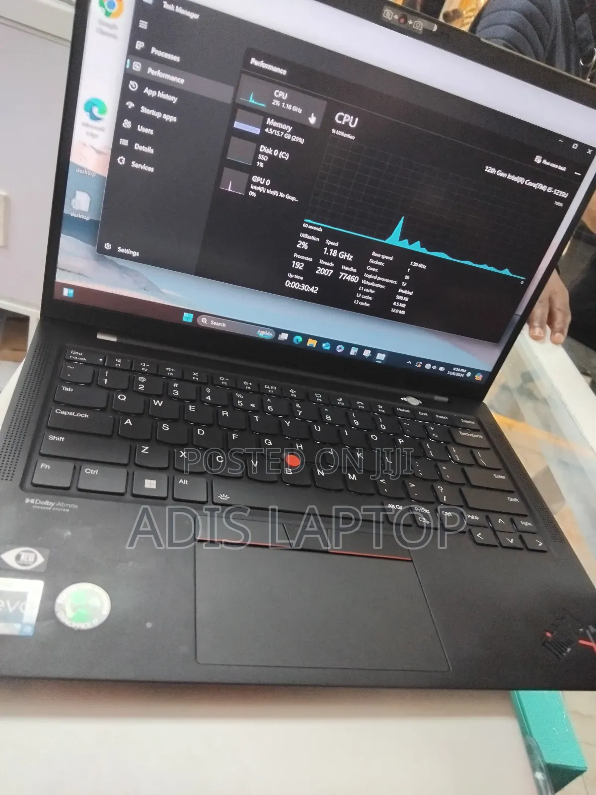 New Laptop Lenovo ThinkPad X1 Carbon 16GB Intel Core I5 SSD 512GB