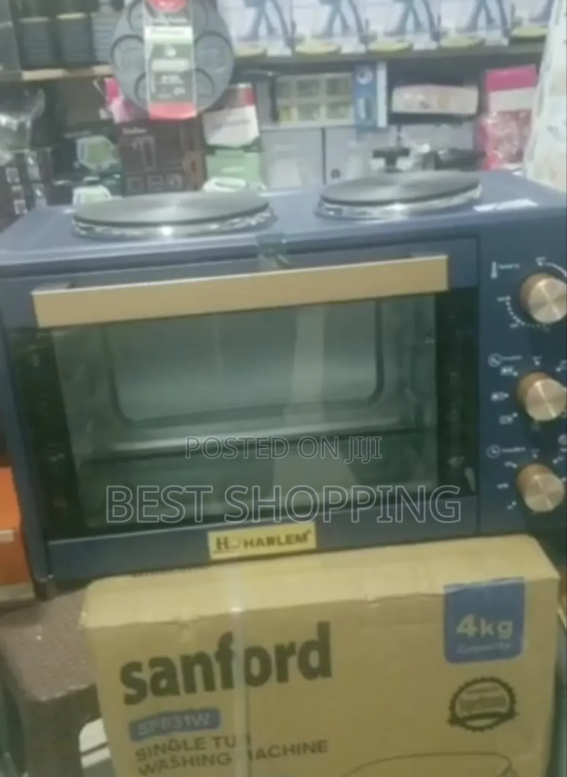 HALREM 35 Liter Rotisserie Oven With Two Hotplates