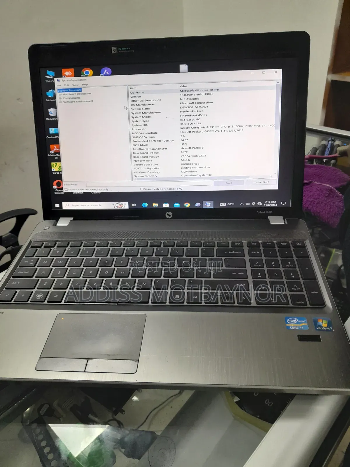 New Laptop HP Probook 11 EE G1 4GB Intel Core I3 HDD 500GB