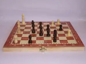 Photo - Chess 22cm Wooden 3 in 1