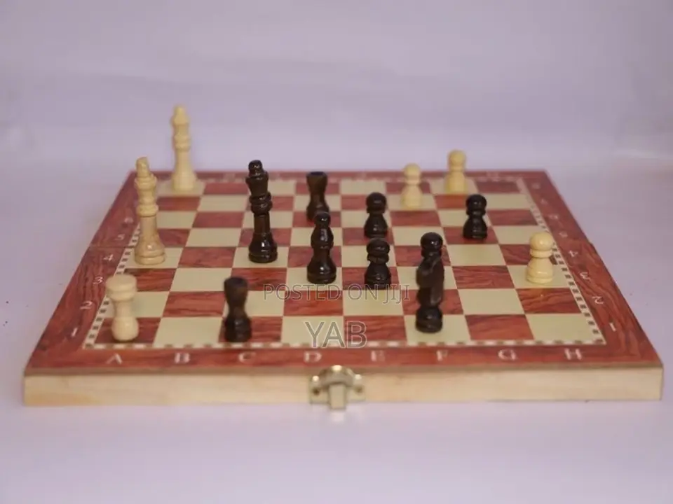 Chess 22cm Wooden 3 in 1