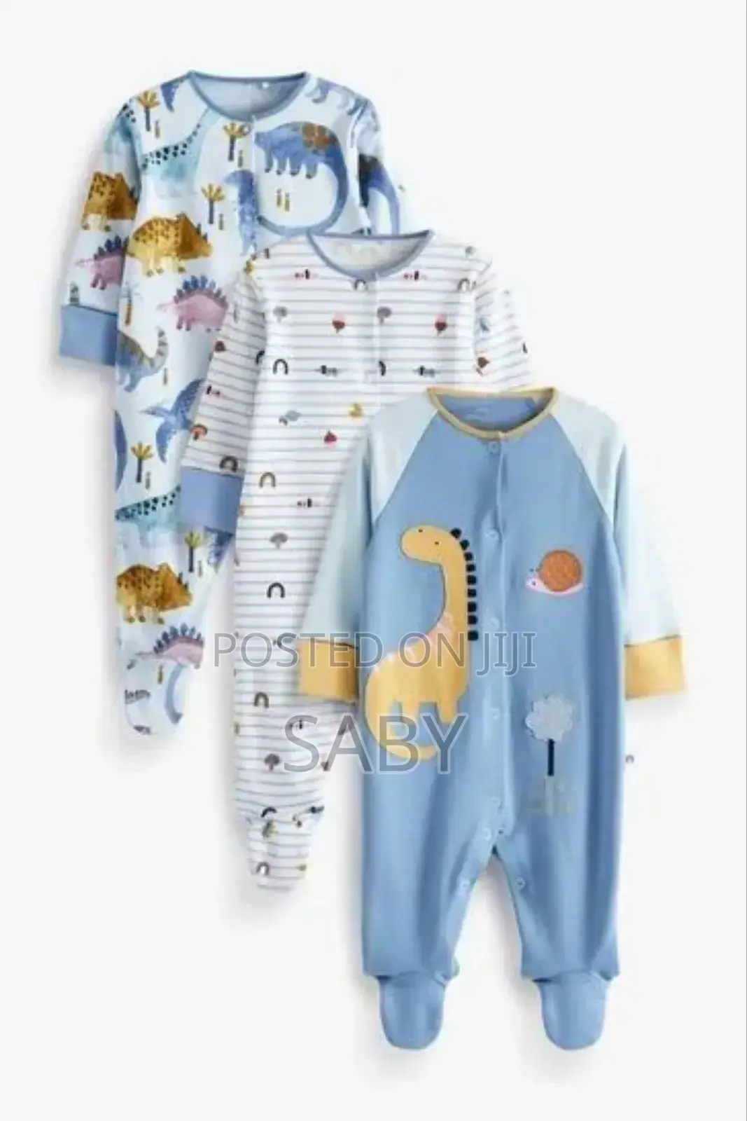 3-Piece Newborn Baby Foot(የዱባይ) Wrapped Jumpsuit