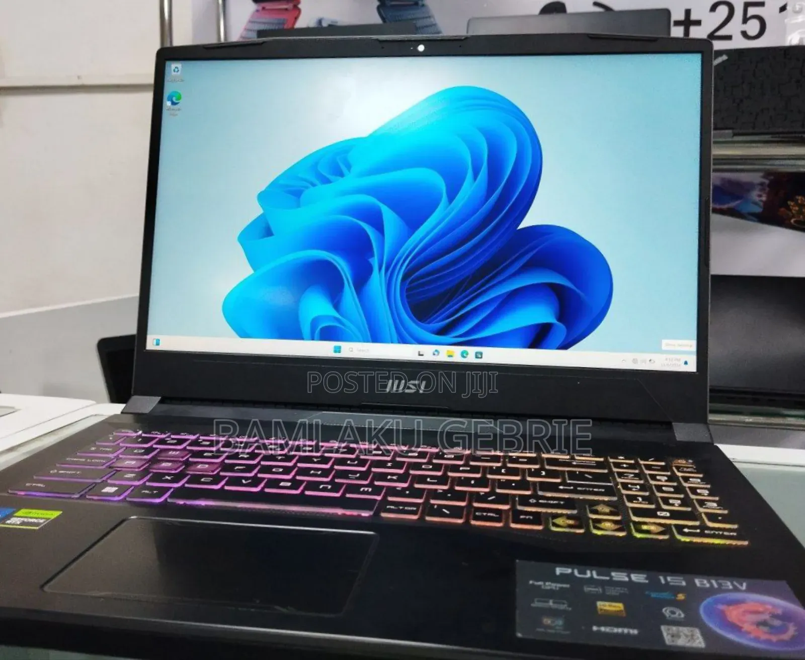 New Laptop MSI Pulse GL76 16GB Intel Core I7 SSD 1T