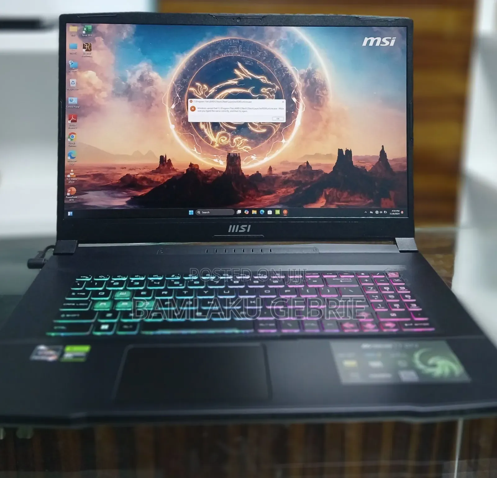 New Laptop MSI 16GB AMD Ryzen 7 SSD 1T
