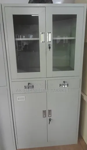 Modern Office Half Glass Shelf