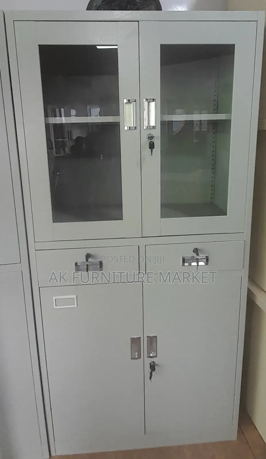 Modern Office Half Glass Shelf