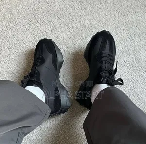 New Balance 327 #Low #Triple Black Shoes for Woman's