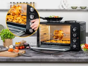 HALREM Rotisserie Oven With Two Hotplates 45 Liter