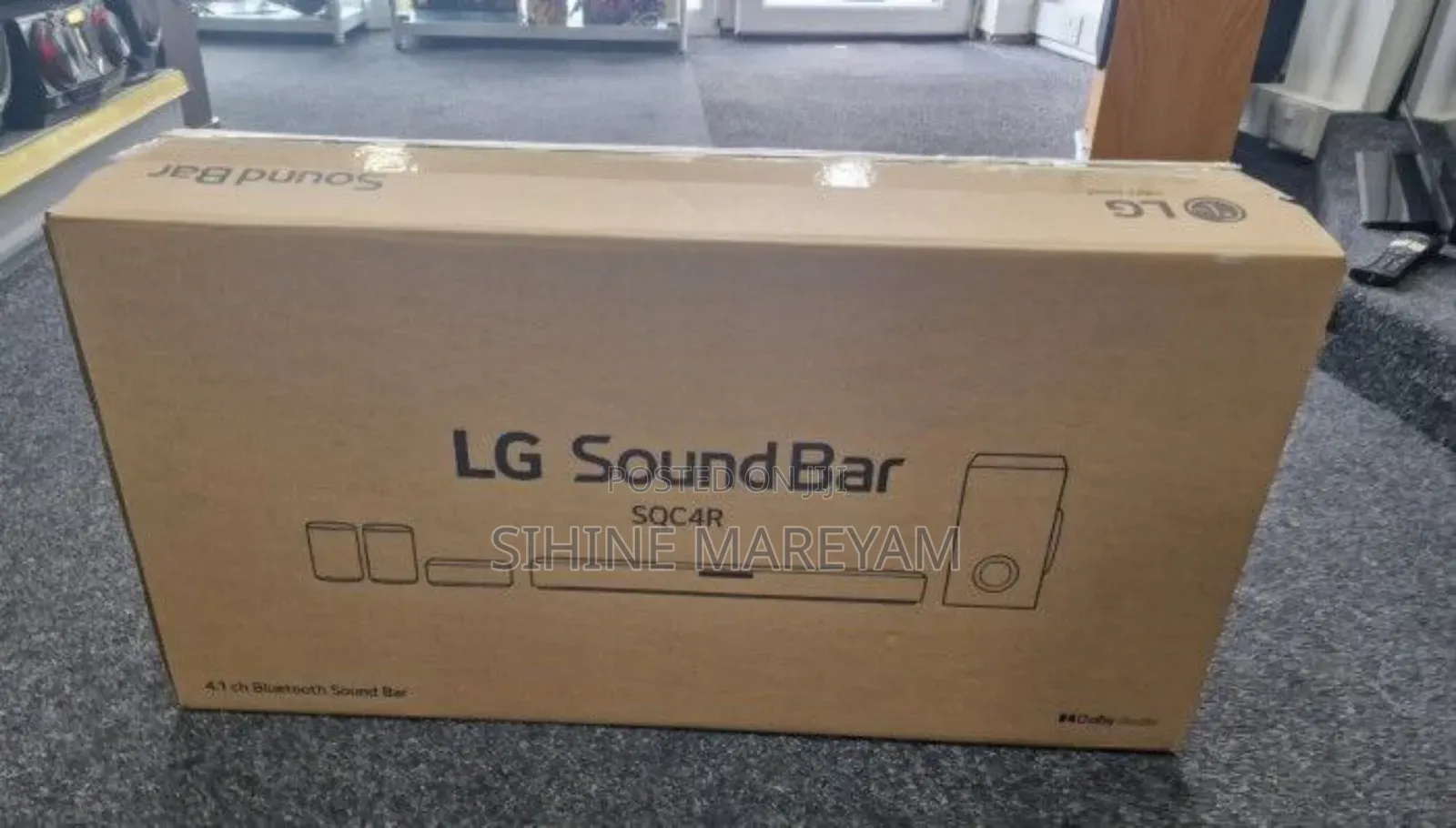 LG Brand Sound Bar Sqc4r Silver Toi Fragile Ayele Amer